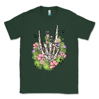 Sports Green skeleton flowers Classic Tee - MaliasSmallBusiness
