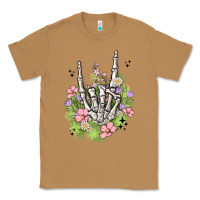 Toasted Coconut skeleton flowers Classic Tee - MaliasSmallBusiness