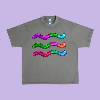 Worm Jelly Urban Heavy Tee Designed By Adodesignshop