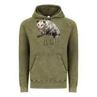 Vintage Olive opossum Vintage Hoodie - LillyAllenDesigns