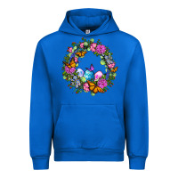 Cobalt Easter Ocaliptus spring flowers Urban Hoodie - OliviaCreatesArt