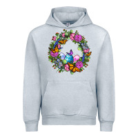 Heather Grey Easter Ocaliptus spring flowers Urban Hoodie - OliviaCreatesArt