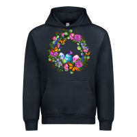 Navy Easter Ocaliptus spring flowers Urban Hoodie - OliviaCreatesArt