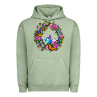 Pigment Oil Green Easter Ocaliptus spring flowers Urban Hoodie - OliviaCreatesArt