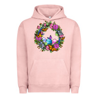 Pigment Salmon Easter Ocaliptus spring flowers Urban Hoodie - OliviaCreatesArt