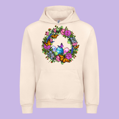 Easter Ocaliptus Spring Flowers Urban Hoodie Designed By Oliviacreatesart
