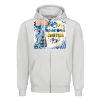 Dove Grey world down syndrome day Zipper Hoodie - Artiststas