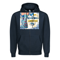 Navy world down syndrome day Zipper Hoodie - Artiststas