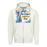 Oatmeal Heather world down syndrome day Zipper Hoodie - Artiststas