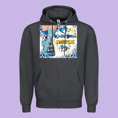 World Down Syndrome Day Zipper Hoodie Designed By Artiststas