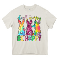 Cream Don't worry be hoppy Easter Day Heavy Core Tee - Neo Western