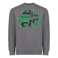 Storm st patricks day shamrock typography Heavyweight Sweatshirt - MaliasSmallBusiness