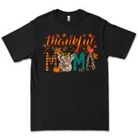 Black thankful mama highland cow Premium Tee - RacoonDesign