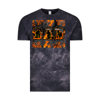 Cloud Black American Firefighter Dad Vintage Tee - LillyAllenDesigns