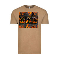 Vintage Coffee American Firefighter Dad Vintage Tee - LillyAllenDesigns