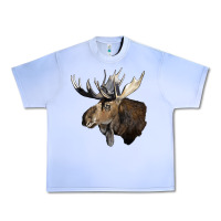 Grape Ice moose buck deer head Urban Heavy Tee - LillyAllenDesigns