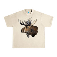 Sandshell moose buck deer head Urban Heavy Tee - LillyAllenDesigns