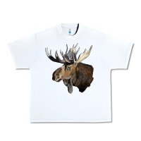 White moose buck deer head Urban Heavy Tee - LillyAllenDesigns