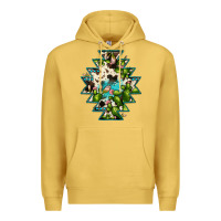 Antique Gold aztec  cowhide cactus gemstone Premium Hoodie - JahusDesignShop