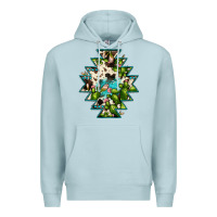 Blue Mist aztec  cowhide cactus gemstone Premium Hoodie - JahusDesignShop