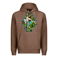 Chestnut aztec  cowhide cactus gemstone Premium Hoodie - JahusDesignShop