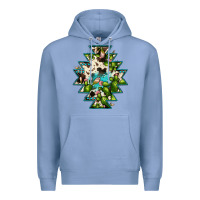 Colony Blue aztec  cowhide cactus gemstone Premium Hoodie - JahusDesignShop