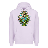 Lilac aztec  cowhide cactus gemstone Premium Hoodie - JahusDesignShop