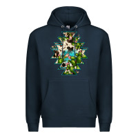 Navy aztec  cowhide cactus gemstone Premium Hoodie - JahusDesignShop