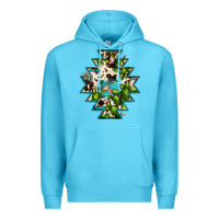 Ocean Blue aztec  cowhide cactus gemstone Premium Hoodie - JahusDesignShop