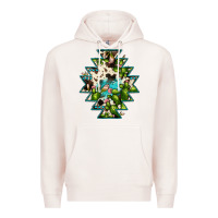 Pale Pink aztec  cowhide cactus gemstone Premium Hoodie - JahusDesignShop