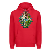 Red aztec  cowhide cactus gemstone Premium Hoodie - JahusDesignShop