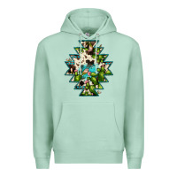 Seafoam aztec  cowhide cactus gemstone Premium Hoodie - JahusDesignShop