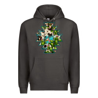 Smoke aztec  cowhide cactus gemstone Premium Hoodie - JahusDesignShop