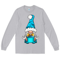 Moon Dust winter gnome with gift Long Sleeve Tee - NancyCooperArtShop