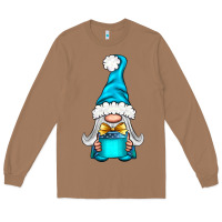 Toasted Coconut winter gnome with gift Long Sleeve Tee - NancyCooperArtShop