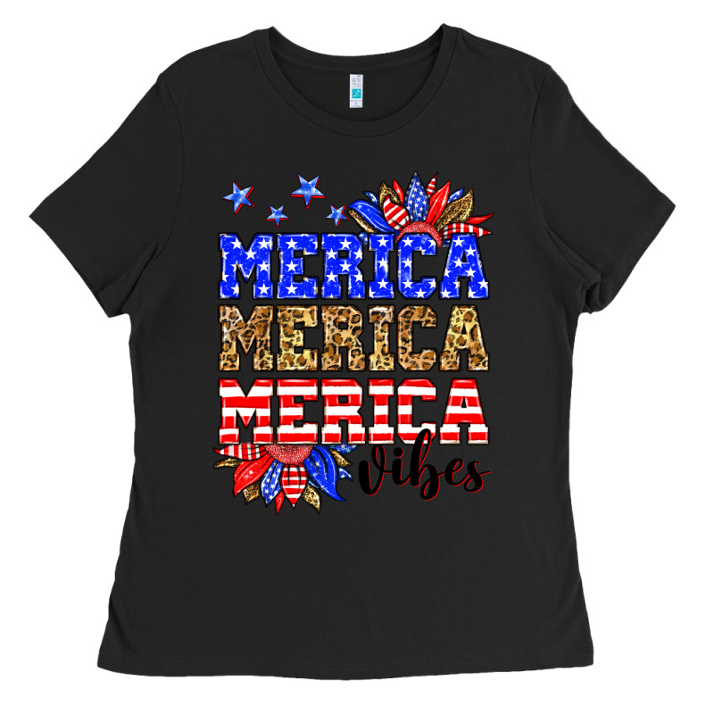 Merica Merica Merica Vibes Ladies Tee by Neo Western | Teevron