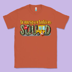 Transportation Squad Classic Tee Designed By Maliassmallbusiness