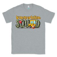 Heather Grey transportation squad Classic Tee - MaliasSmallBusiness