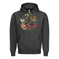 Charcoal Heather just one more chapter Zipper Hoodie - Artiststas