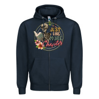 Navy just one more chapter Zipper Hoodie - Artiststas