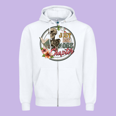 Just One More Chapter Zipper Hoodie Designed By Artiststas