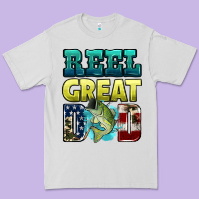 Reely Great Dad Premium Tee Designed By Hra Design Shop
