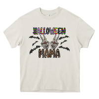 Cream halloween mama Heavy Core Tee - CowhideDigitalArt