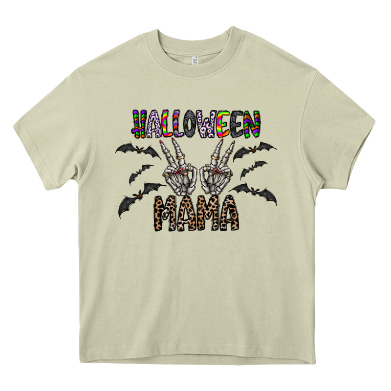Halloween Mama Heavy Core Tee by CowhideDigitalArt | Teevron