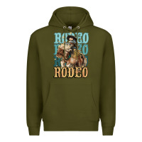 Army Green Rodeo kid Cowboy midilli horse Premium Hoodie - HowdyJamesFarm