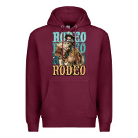 Burgundy Rodeo kid Cowboy midilli horse Premium Hoodie - HowdyJamesFarm