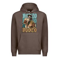 Coffee Rodeo kid Cowboy midilli horse Premium Hoodie - HowdyJamesFarm
