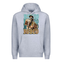 Heather Grey Rodeo kid Cowboy midilli horse Premium Hoodie - HowdyJamesFarm