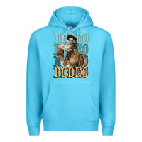 Ocean Blue Rodeo kid Cowboy midilli horse Premium Hoodie - HowdyJamesFarm
