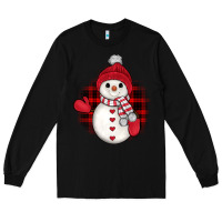 Black snowman christmas Long Sleeve Tee - JahusDesignShop